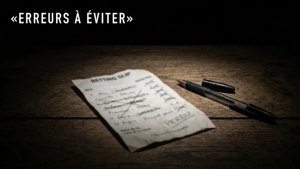 10 erreurs fréquentes en paris combinés — pièges à éviter pour parieurs