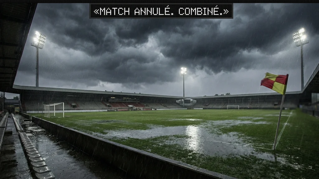 Match annulé pari combiné — règles bookmakers cote remplacée par 1