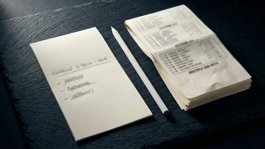 Comparaison entre pari combiné et pari système